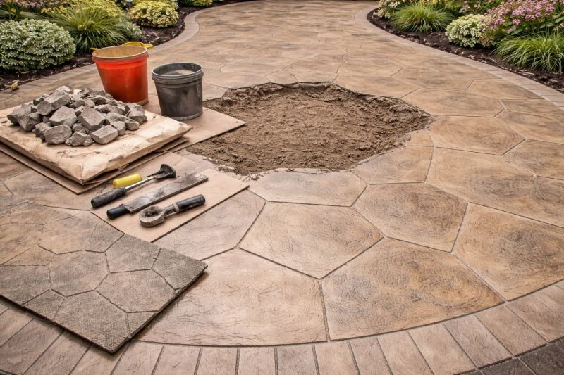Decorative Concrete Repair in Boerne, TX