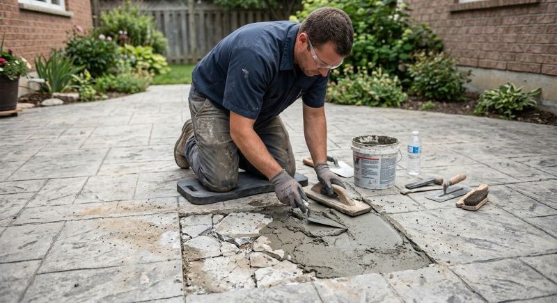 Decorative Concrete Repair in Winston Salem, NC